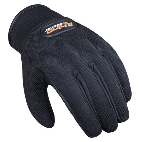 Lynx Summer Touchscreen Leather & Textile Motorcycle Gloves